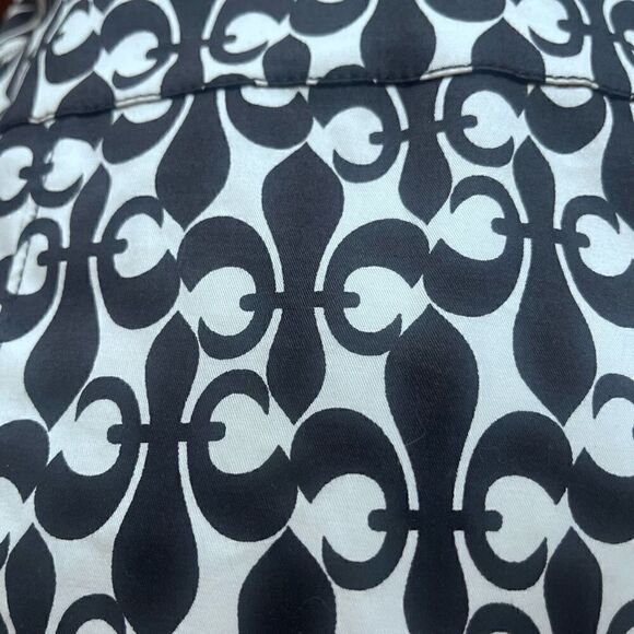 CLUB MONACO KATE SHIRTDRESS FLEUR DE LIS PRINT SHORT SLEEVE POLO DRESS SIZE 0 - Picture 7 of 15